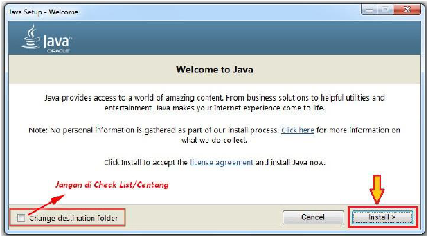 instalasi aplikasi java PPOB Kiosbank